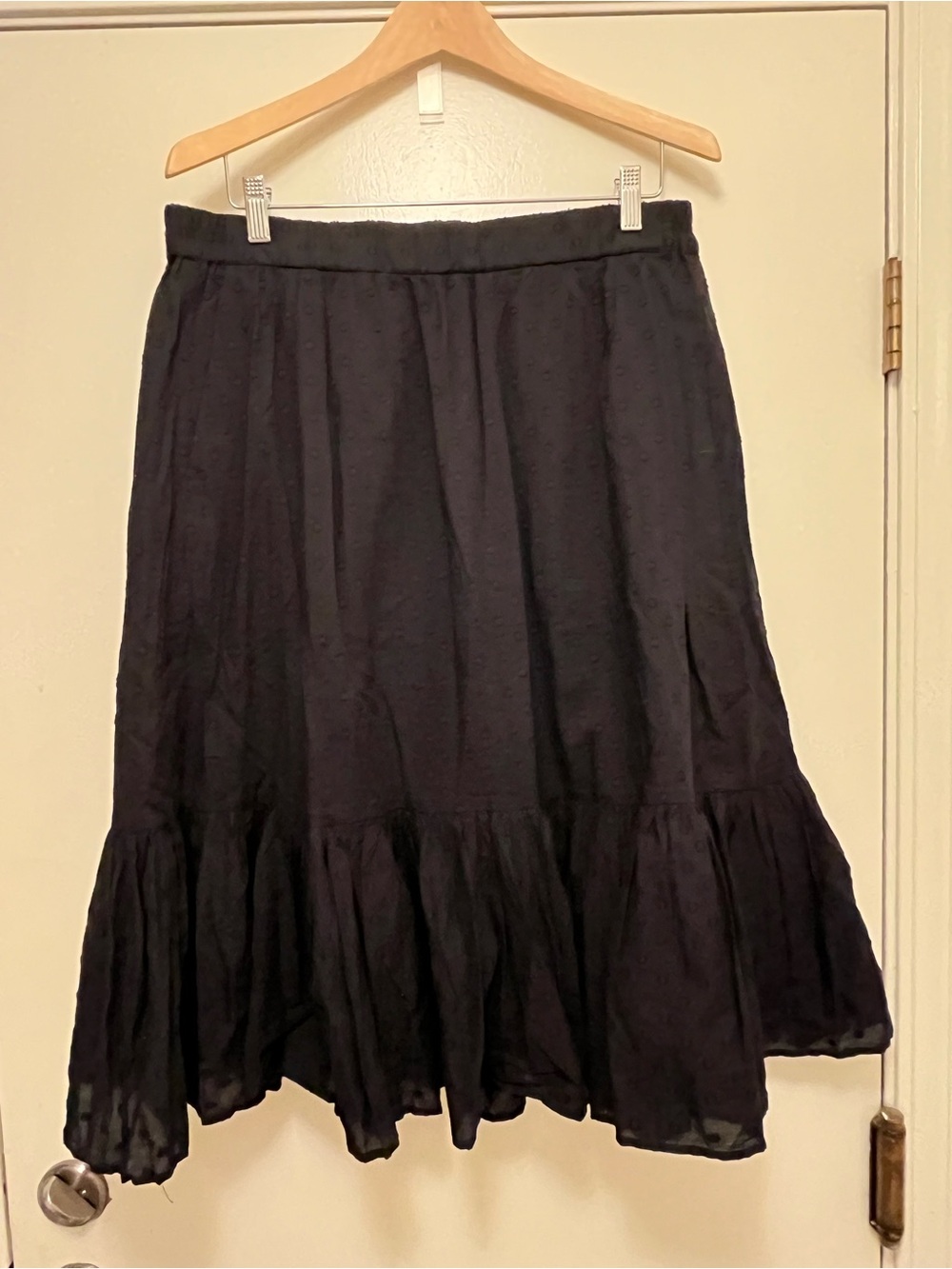 Jcrew Cotton Ruffled Midi Skirt - Women
